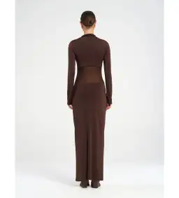 Benni Dora Maxi Dress Chocolate Size 10 for rent on The Volte - image 3