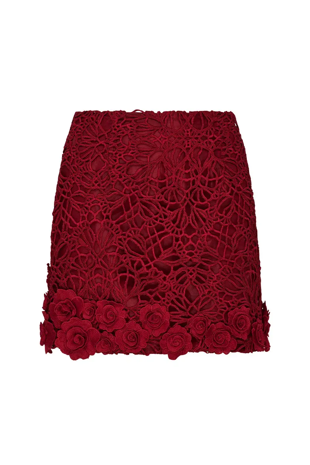Manning Cartell Tea Ceremony Bustier Size AU 6 and Mini Skirt Size AU 4 Set in Ruby Red for rent on The Volte - main image