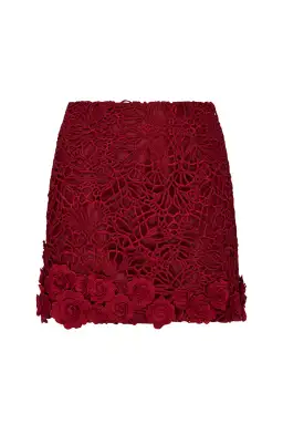 Manning Cartell Tea Ceremony Bustier Size AU 6 and Mini Skirt Size AU 4 Set in Ruby Red for rent on The Volte - image 6
