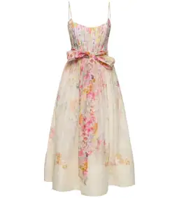 Zimmermann Natura Midi Corset Dress in Kaleidoscope Garden Floral Size 3 / AU 12 for rent on The Volte - image 4