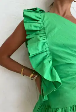 By Nicola Adrift Mini Dress Parakeet Green Size AU 6 for rent on The Volte - image 3