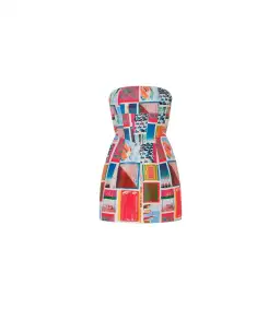 Eliya The Label Messina Mini Dress Vacanza Print Size AU 10 for rent on The Volte - image 5