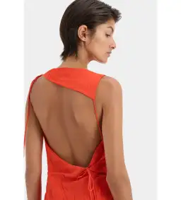 Sir the Label Ligera Mini Dress Tangerine Size 2 AU 10 for rent on The Volte - image 4