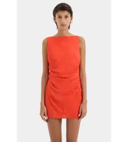 Sir the Label Ligera Mini Dress Tangerine Size 2 AU 10 for rent on The Volte - image 5