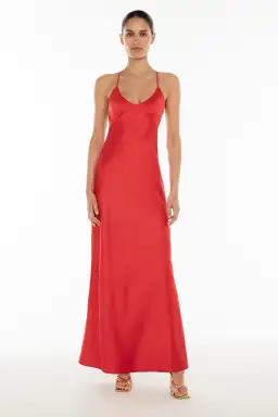 Manning Cartell Saturation Point Slip Maxi Dress Red Size 8