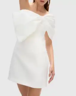 Rachel Gilbert Kace Mini Dress White Size AU 10 for rent on The Volte - image 2