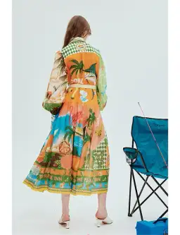 Alemais Paradiso Shirt Dress Multi Size 10 for rent on The Volte - image 3