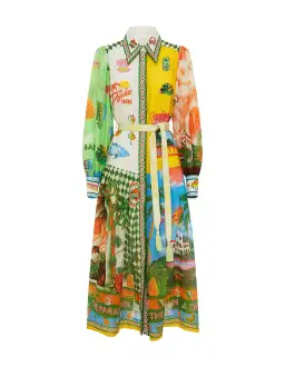 Alemais Paradiso Shirt Dress Multi Size 10 for rent on The Volte - image 4