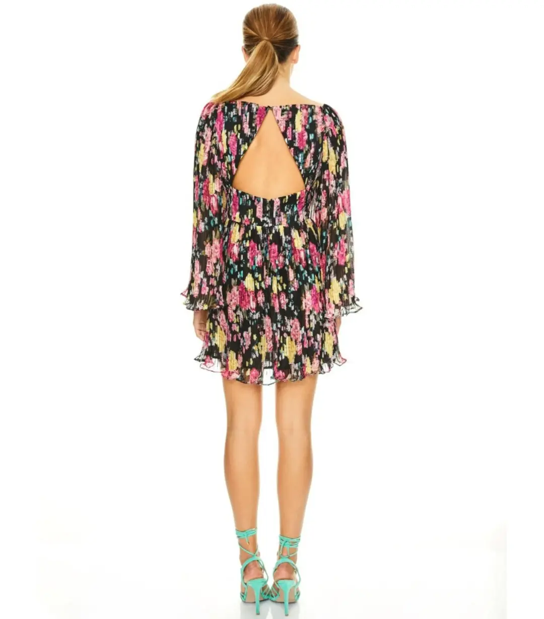 Talulah Midnight Fiesta Mini Dress Floral Size AU 12 for rent on The Volte - main image