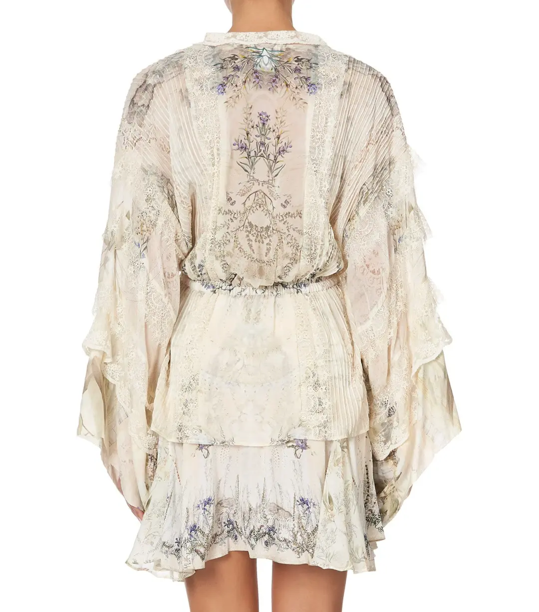 Camilla Tie Front Lace Insert Layer in Memories Of Moree Size M / AU 12 for rent on The Volte - main image