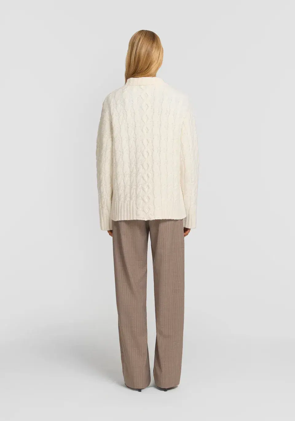 Victoria & Woods Delaware Knit in White One Size for rent on The Volte - main image