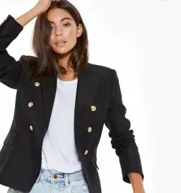 Camilla and Marc Dimmer Blazer Jacket Black Size 6 for rent on The Volte - image 1