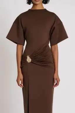 Eliya The Label Aldo Dress Brown Size AU 10 for rent on The Volte - image 2