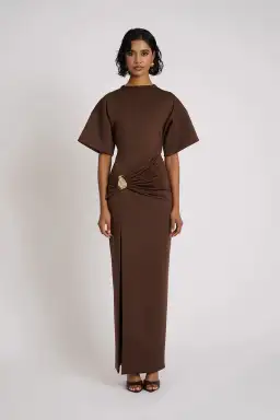 Eliya The Label Aldo Dress Brown Size AU 10 for rent on The Volte - image 1