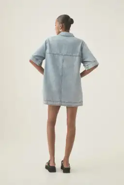 Aje Aura Denim Mini Tunic Dress Size AU 12 for rent on The Volte - image 4