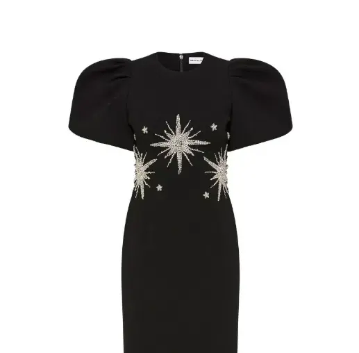Rebecca Vallance Estella Mini Dress Black/Beaded Size 6 for rent on The Volte - main image