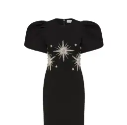 Rebecca Vallance Estella Mini Dress Black/Beaded Size 6 for rent on The Volte - image 5