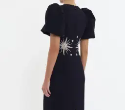 Rebecca Vallance Estella Mini Dress Black/Beaded Size 6 for rent on The Volte - image 3