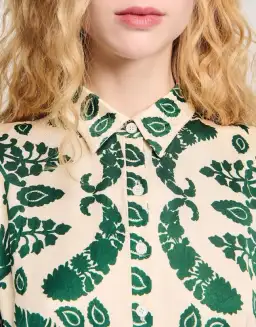 Sandro Lavandou Dress Floral Print Size AU 10 for rent on The Volte - image 3