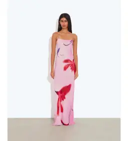 Rat & Boa Alici Pink Floral Maxi Dress Size 10