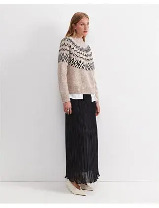 Sunflower Fair Isle Wool Sweater Oatmeal for rent on The Volte - main image