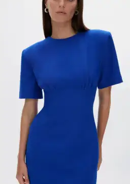Rachel Gilbert Dover Short Sleeve Dress in Cobalt Size 12 for rent on The Volte - image 3