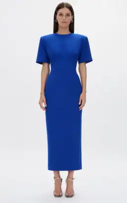 Rachel Gilbert Dover Short Sleeve Dress in Cobalt Size 12 for rent on The Volte - image 1