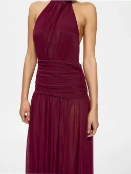 Effie Kats Verity Gown Maxi Dress in Burgundy Size L / AU 12 for rent on The Volte - image 4