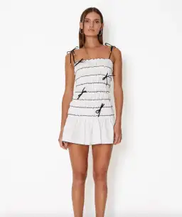 Cin Cin Femme Mini Dress in White Size AU 8 for rent on The Volte - image 1