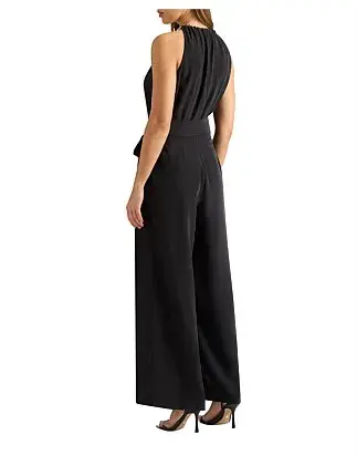 David Lawrence Gisele Silk Jumpsuit Black Size 14/L for rent on The Volte - main image