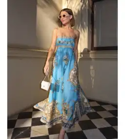 Alemais Cassie Sundress La Sirena Boutique Exclusive in Print Size 14