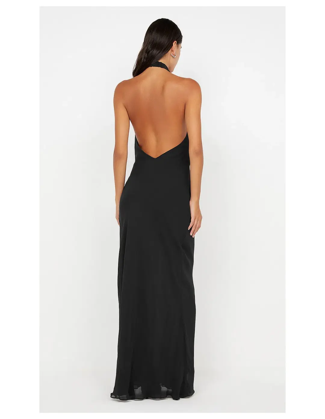 Bec & Bridge Soneva Wrap Maxi Dress Black Size 8 for rent on The Volte - main image