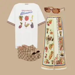 Alemais Mercado Tee and Pant Set Size AU 16 for rent on The Volte - image 1