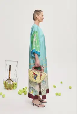 Alemais Daria Silk Midi Dress Multi Size 16 for rent on The Volte - image 3