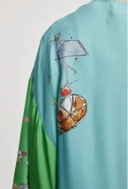 Alemais Daria Silk Midi Dress Multi Size 16 for rent on The Volte - image 2