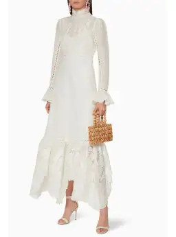 Zimmermann Super Eight Embroidered Maxi Dress in White Size 0 / AU 8 for rent on The Volte - image 2