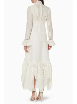 Zimmermann Super Eight Embroidered Maxi Dress in White Size 0 / AU 8 for rent on The Volte - image 3