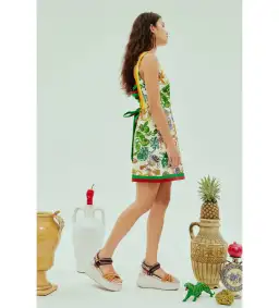 Alemais Fiesta Mini Dress Multi Print Size AU 16 for rent on The Volte - image 2