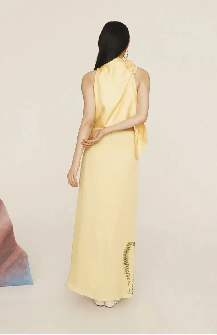 Alemais Sol Top and Skirt Set Yellow Size 16 for rent on The Volte - main image