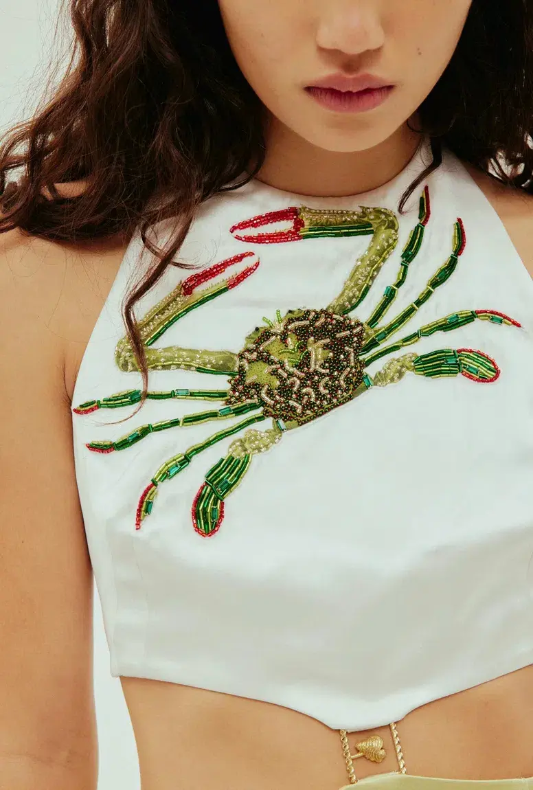 Alemais Seb Embellished Midi Dress Multi Size 16 for rent on The Volte - main image