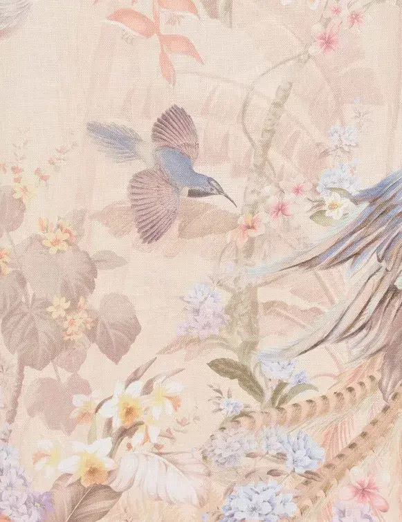 Zimmermann Illuminate Midi Dress Cream Size 0/Au 8 for rent on The Volte - main image