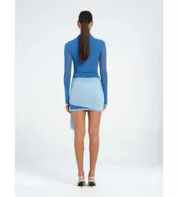 BENNI Kingsley Mini Dress Blue Size AU 6 for rent on The Volte - image 3