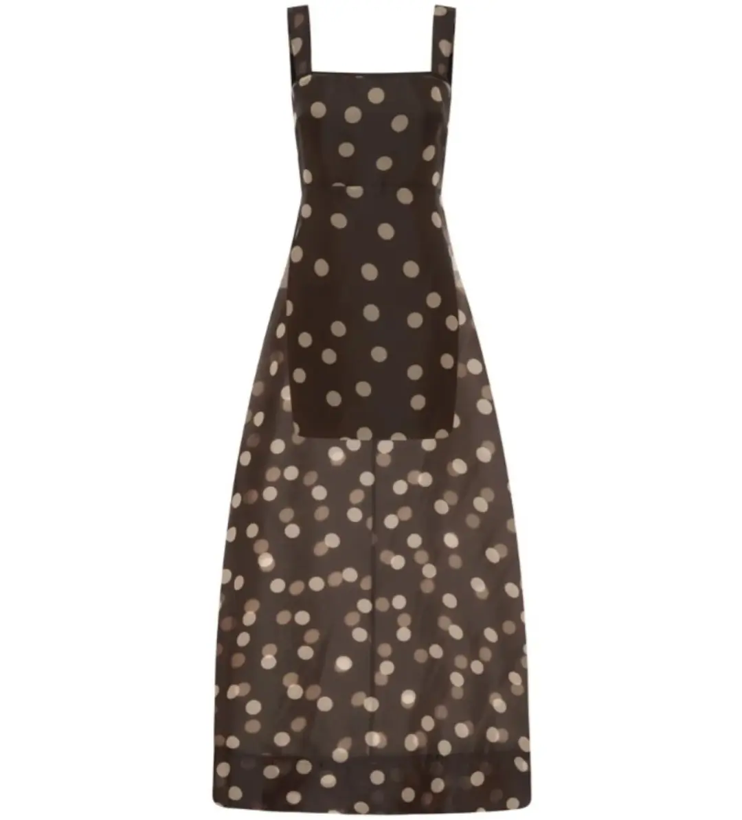 By Nicola Goldie Maxi Dress Chocolate Polka Size AU 6 for rent on The Volte - main image