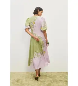 Alemais Sora Midi Dress Multi Floral Size AU 10 for rent on The Volte - image 3