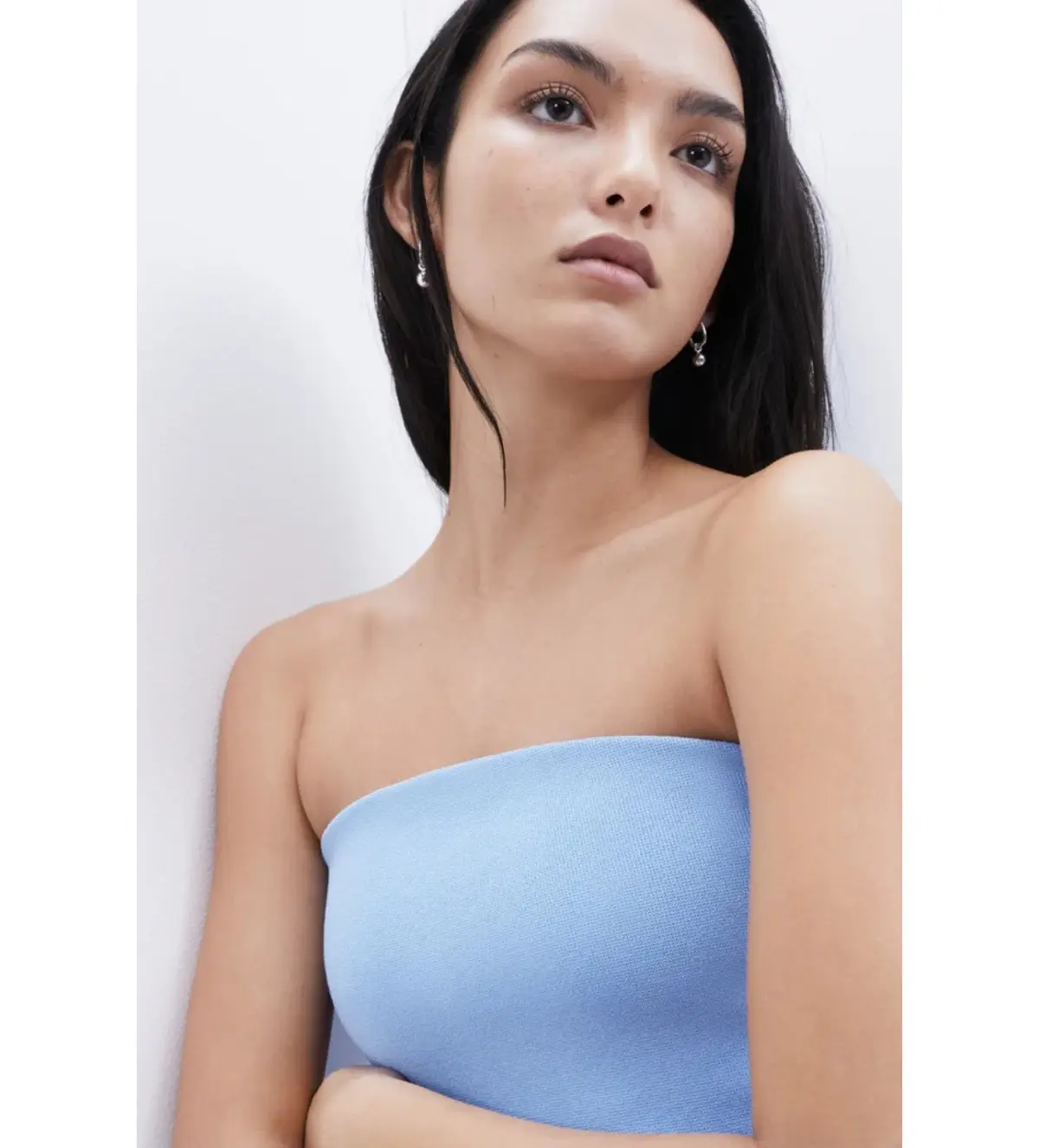 Unison Milano Cotton Midi Dress Light Blue Size AU 6 - Image 3