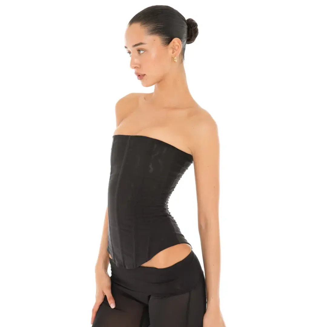 Are You Am I Sunniva Corset Black Size 2/AU 6 for rent on The Volte - main image
