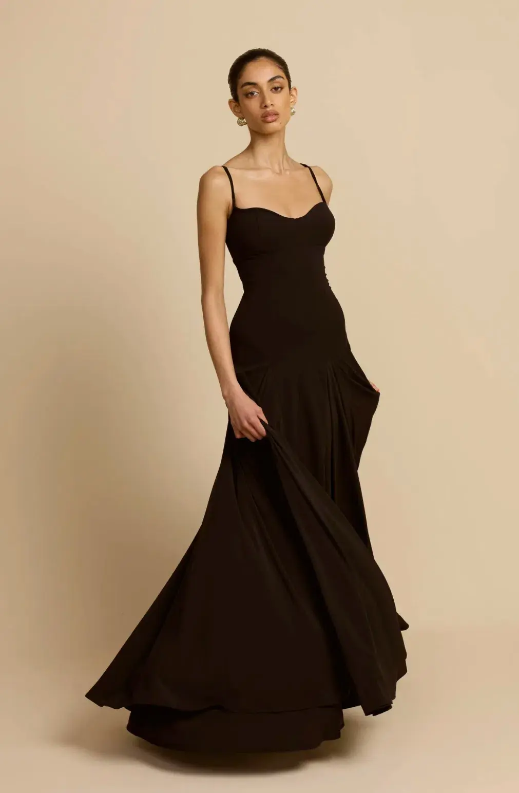 Arcina Ori Paloma Maxi Dress in Black Size M/ AU 10 for rent on The Volte - main image