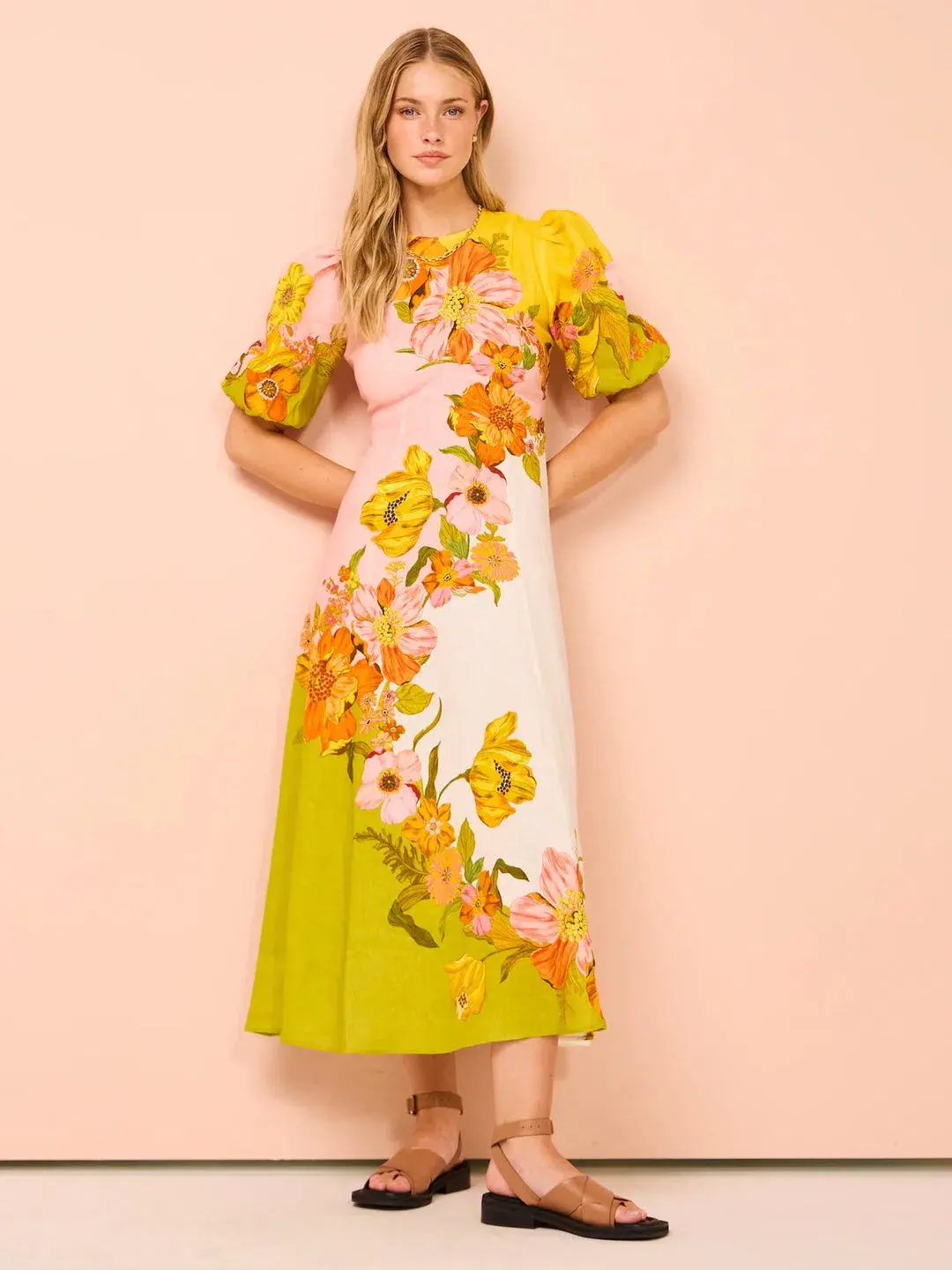 Alemais Silas Midi Dress Size 12 for rent on The Volte - main image