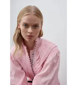 Alemais Halcyon Midi Dress in Pink Size 8