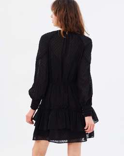 Talulah Sweet Allure Long Sleeve Mini Dress in black size 10 for rent on The Volte - image 3